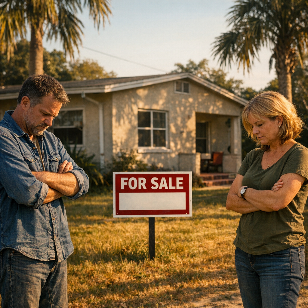 Florida home inheritance dispute keys and gavel